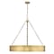 Z-Lite Anders Chandelier, 3-Light, 33 In.W x 5 In.H, Rubbed Brass/marbling 1944P33-RB-LED - alternate 8